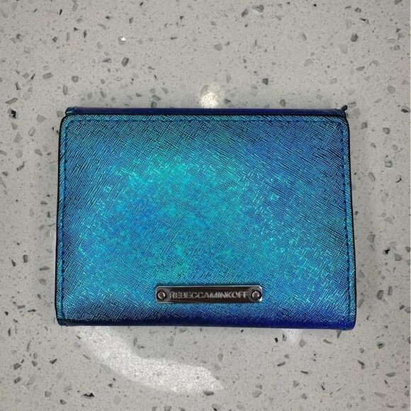 Rebecca Minkoff Irredescent Blue Wallet - Picture 2 of 7